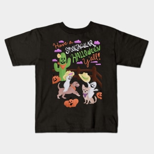 Spooktacular Cowboy Halloween Kids T-Shirt